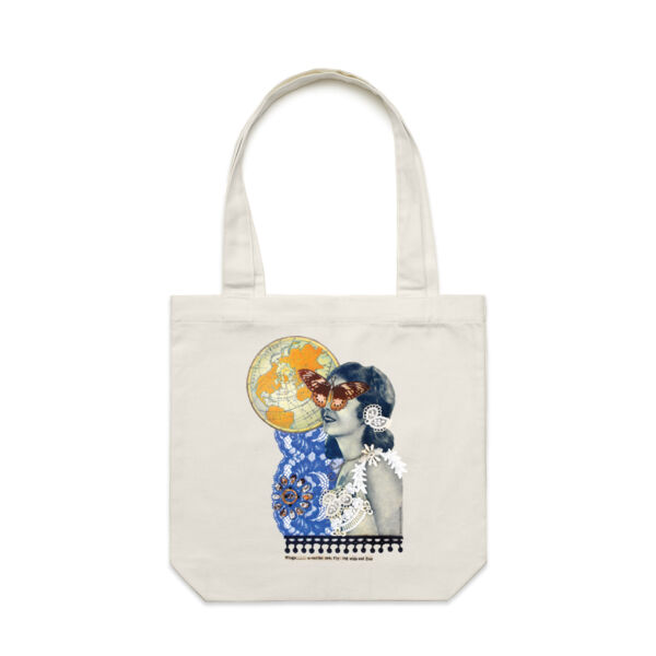 Wings Over The Sea Collage Carry Tote Thumbnail